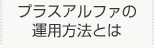プラスアルファの運用方法とは