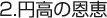 円高の恩恵